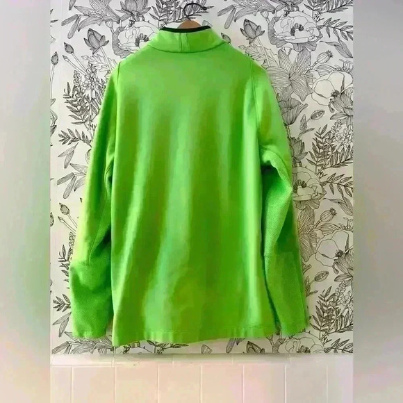 NIKE GOLF TOUR PERFORMANCE THERMA-FIT GREEN 1/2 ZIP PULL OVER FLEECE SIZE L - Picture 2 of 6